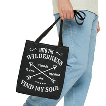 Tote Bag - All Over Print Nature Quote Wilderness Soul Wanderlust - £16.97 GBP+