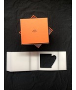 Hermes box for mug rectangle with removable insert orange empty 1939 - €16,21 EUR