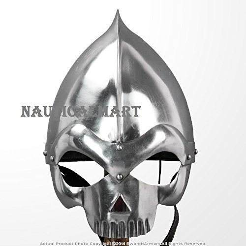 Primary image for Fantasy Medieval Wearable Knight Skull Crusher Helmet 20G Steel LARP Costume By 