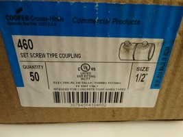 Cooper 460Set Screw Type Coupling Box of 50 Size 1/2&quot; - $23.76