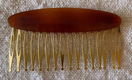 ⭕⭕VTG Brown Hair Comb for Women, Length 7 cm, New - $11.88