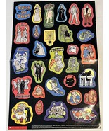 Scholastic Glow In Dark Halloween Sticker Poster - 1988 Vintage - £15.68 GBP