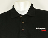 HOLLYWOOD VIDEO Vintage Employee Uniform Polo Shirt Black Size XL NEW - $25.49