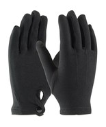 Black Gloves - Nylon - Snap cuff closure - size men&#39;s L/XL - £8.56 GBP