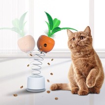 Interactive Carrot Food Leaking Cat Toy - Engage, Entertain, and Relieve Boredom - £10.35 GBP