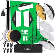 Kshioe Photography Lighting Kit:6.5x10feet/2x3m Backdrops Stand Support System, - $142.99