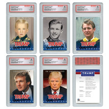 2015 DONALD TRUMP 45th President OFFICIAL Life &amp; Times 5-Card Set Graded... - £26.06 GBP