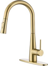 Tohlar Gold Kitchen Faucet Kitchen Faucets w Pull Down Sprayer Stainless... - $20.71