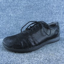 Alegria  Women Sneaker Shoes Black Leather Lace Up Size 41 Medium - £23.32 GBP