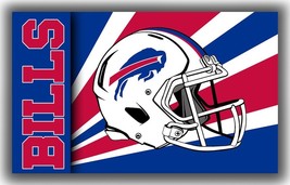 Buffalo Football Team Memorable Flag 3x5ft Bills Fan Helmet Banner - $335.24 MXN