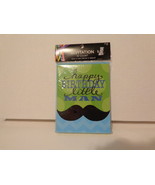 Happy Birthday Little Man Mustache-  Birthday Invitations - 10 ct Blue G... - £3.08 GBP