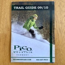 2009-2010 PICO MOUNTAIN Resort Ski Trail Map Vermont Killington James Ni... - $14.95