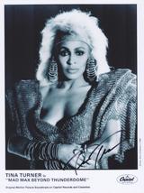Signed TINA TURNER Photo Autographed w COA MAD MAX Beyond THUNDERDOME - $2,346.18 MXN