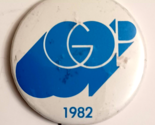 1982 GOP Political Campaign Pinback Button 2 1/4&quot; - £4.94 GBP
