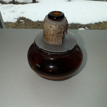 Root beer Amber Glass Decanter Stopper 3x2.5&quot; - $17.82