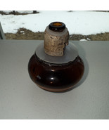 Root beer Amber Glass Decanter Stopper 3x2.5&quot; - $17.82