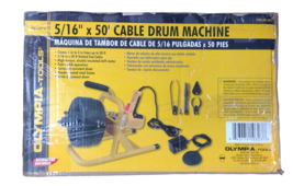 USED - Olympia Tools 410-323 Cable Drum Machine 5/16&quot; 50&#39; Cable - £110.26 GBP