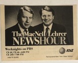 The MacNeil Lehrer Hour Tv Guide Print Ad PBS TPA12 - $5.93