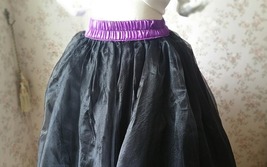 Fuchsia and Golden Tulle Long skirt Tulle Mesh Princess Skirt, Ballet Skirt NWT image 7