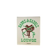 Vintage Matchbook Sabre &amp; Saddle Lounge Prentiss Motel Natchez MS Full U... - $10.40