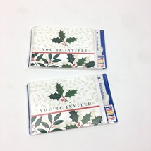 2 Packs of 8ct Christmas Holiday Party Event You're Invited Invitation Sealed - $15.88