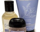 Bath &amp; Body Works Aromatherapy Lavender Gift Set Travel Size Cream Gel P... - $16.73
