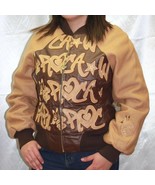 Women&#39;s Rocawear Jr Brown | Wheat All Over Wool &amp; Leather Jacket NWT - £152.90 GBP