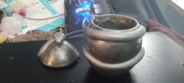 Handmade Gray and Silver Resin Snake Jar - $224.87 MXN
