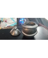 Handmade Gray and Silver Resin Snake Jar - $11.88
