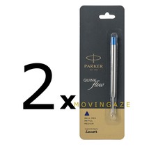 2 x Parker Jotter Classic Ball Point Pen Refills Medium 1mm Tip Blue Ink - $10.32