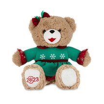 Holiday Time Snowflake Teddy Girl Plush Toy for Child Green /Brown 15 in - £24.48 GBP