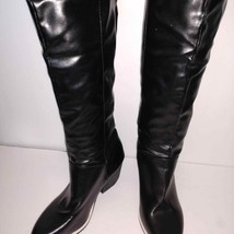 Mi.im Black Boots Victoria 2 Staircase Tall Size 6 Vegan Leather - £13.30 GBP