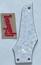 Guitar Pickguard For Gibson Firebird Non-Reverse&quot;Logo&quot;Truss Rod Cover Wh... - $19.39