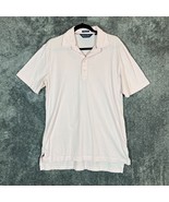 Ralph Lauren Polo Shirt Mens Medium Vintage Lisle Golf Striped Short Sleeve - £12.88 GBP