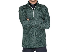 2Putt Men&#39;s Bermuda Leaf Q-Zip Pullover Size S - $41.58