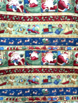 Fabric P&amp;B Textiles Panel &quot;Up on the Rooftop&quot; Santa Reindeer Toys Sleigh $2.95 - $2.95