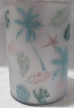 Yankee Candle Mirrored Large Jar Holder J/H BEACH DAY Star Fish Palm Tree Leaves - £57.52 GBP