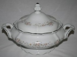 JOHANN HAVILAND Bavaria Germany Floral Splendor Covered Vegetable Bowl  #723 - £58.33 GBP