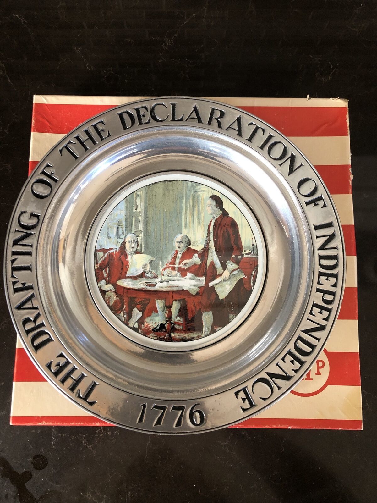 Primary image for Wilton RWP Drafting of the Declaration of Independence 1776 Pewter 11" Plate
