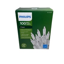 Phillips 100 Clear Mini Lights 24.7 Ft Holiday Lights, indoor/outdoor Christmas - $12.00