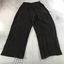 WASH_Completeo Lino Pants Womens Medium Black Lightweight Linen Pockets - £34.82 GBP