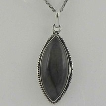 925 Argento Sterling Pietra Labradorite Fatto Ciondolo Collana Donna PSV2048 - £28.41 GBP+