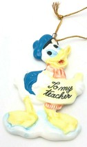 Vintage Disney Donald Duck Porcelain Ornament Japan, Teacher Gift - £14.68 GBP