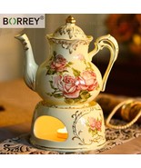800 ml Ceramic Tea / Coffee Teapot and Warmer Base - $230.90 CAD