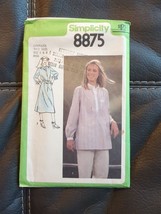 Vintage Simplicity 8875 1970s Pullover Dress or Shirt Sewing Pattern 6 &amp; 8 UNCUT - £7.43 GBP