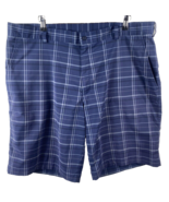 Nike Golf Shorts Size 40 Mens Blue Gray Plaid Check Athletic Dri Fit Preppy - $667.97 MXN