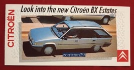 1987 Citroen Bx Estates Vintage Color Sales Brochure - English - Excellent !! - £8.84 GBP