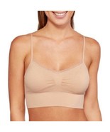 Women&#39;s Cami Bra, No Boundaries Seamless Long Line Women&#39;s Bra, Padded, ... - £10.17 GBP