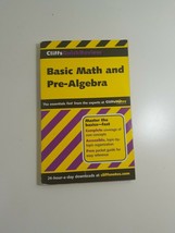 Basic math and pre-algebra by cliffs quick review 2001 paperback good - £4.67 GBP