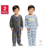 Kids Headquarters Blanket Sleepers Blue Multicolor Dinosaurs 2-Pack One-... - $688.92 MXN